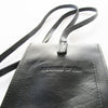 Black Leather Mobile Sleeve w. Neck Strap