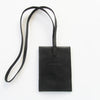 Black Leather Mobile Sleeve w. Neck Strap