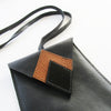 Black Leather Mobile Sleeve w. Neck Strap