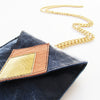 Blue Leather Mobile Sleeve w. Neck Chain
