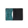 Blue Metallic Perch Fish-leather Cardholder