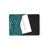 Blue Metallic Perch Fish-leather Cardholder