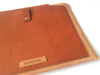 DOUBLE TONE BROWN LEATHER LAPTOP SLEEVE 13”