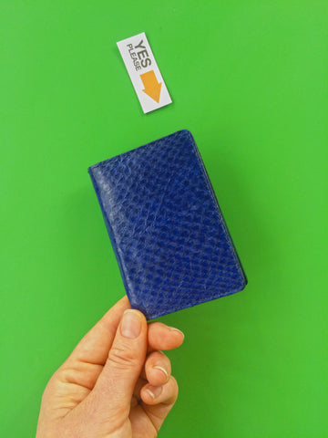 Blue Salmon Fish-leather Cardholder