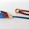 Blue / Red / Brown leather Keyfob