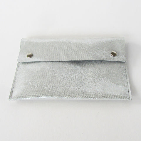 Silver Leather Purse