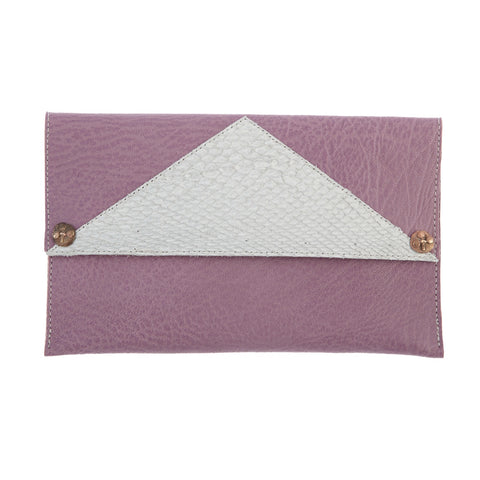 Purse Clutch Lilac / White -  Special Edition