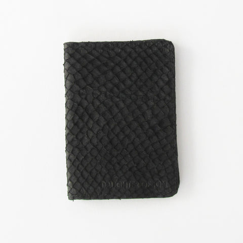 Black Fish Leather Cardholder