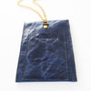 Blue Leather Mobile Sleeve w. Neck Chain