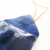 Blue Leather Mobile Sleeve w. Neck Chain