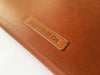 COGNAC BROWN LEATHER LAPTOP SLEEVE 13"