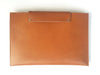 COGNAC BROWN LEATHER LAPTOP SLEEVE 13"