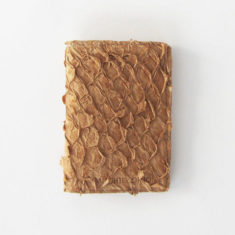 Sand Coloured Fish Leather Cardholder