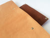 DOUBLE TONE BROWN LEATHER LAPTOP SLEEVE 13”