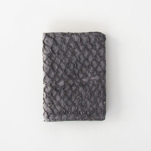 Grey Fish Leather Cardholder