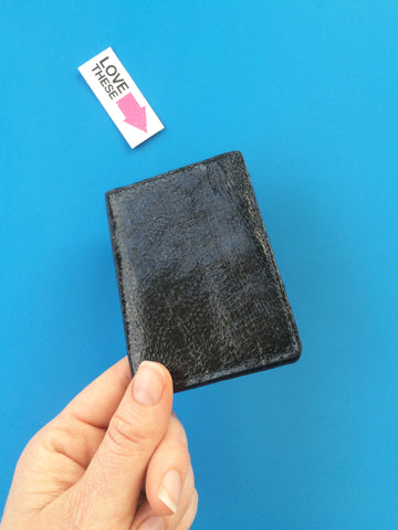 Black Cod Fish-leather Cardholder