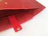 RED LEATHER LAPTOP SLEEVE 13”
