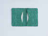 TURQUOISE FISH LEATHER CARDHOLDER