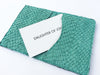 TURQUOISE FISH LEATHER CARDHOLDER