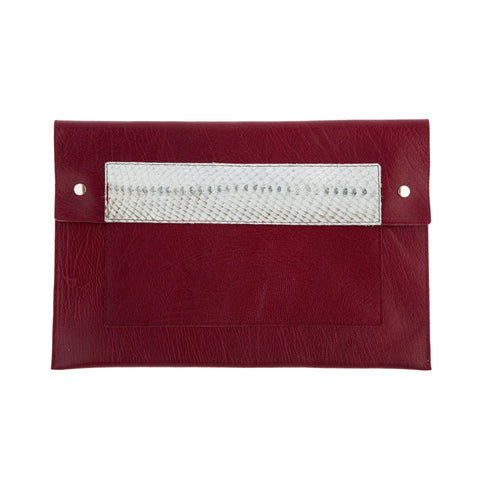 Clutch Burgundy / Light Turquoise