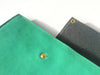 TURQUOISE LEATHER LAPTOP SLEEVE 13”